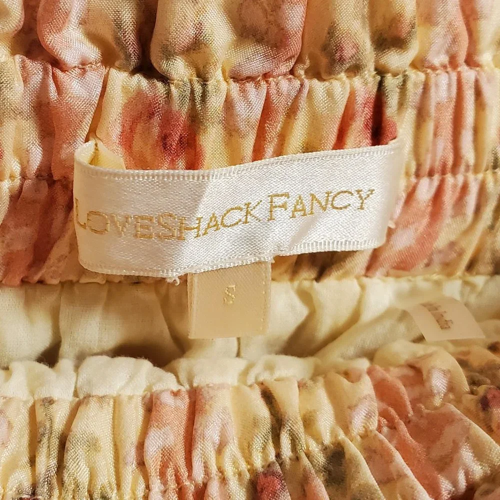 LoveShackFancy Set Piccolo Skirt & Morrison Top Frosted Petal Stripe Small - Picture 6 of 16